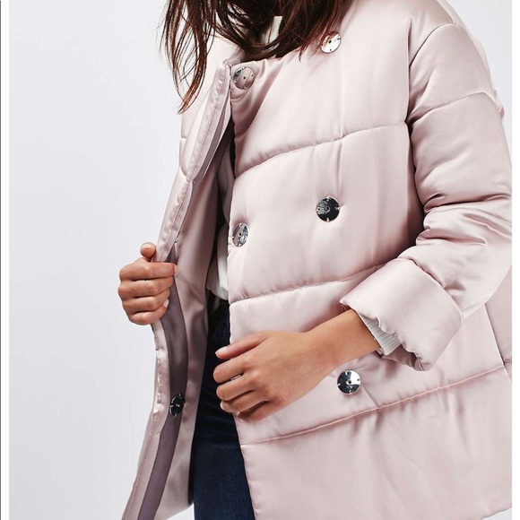 Topshop Jackets & Blazers - Topshop Satin Puffer Jacket US 2